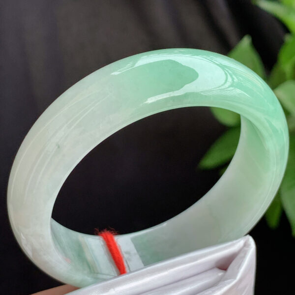 Right side view of authentic jade bracelet