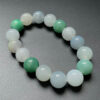 Jade bead bracelet on wrist