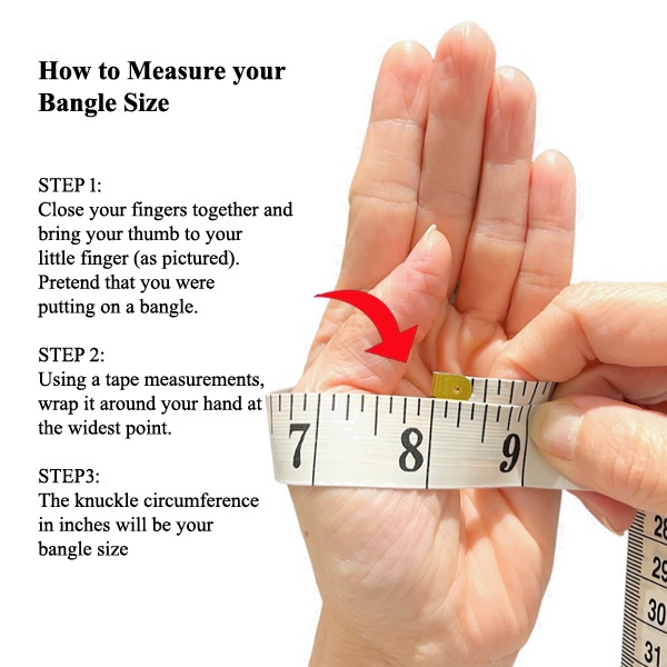 How to measure bracelet size by using an existing bracelet as a sizing reference