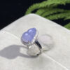 18K violet jade gourd ring, a natural jade wedding band carved from authentic violet jadeite with exquisite craftsmanship.