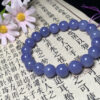 Purple jade bracelet with 10mm natural jadeite beads