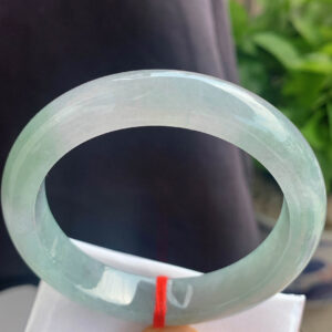 Ice Purple Full Round Jadeite Bangle 59mm Inner Diameter | Premium Old Material | Smooth & Ice-Clear Base