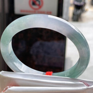 Ice Gel Light Purple Guifei Jadeite Bangle – Super Old Material, Luminous Texture, Size 54.5-48.5-10-7.5
