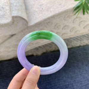 Spring Color Jadeite Bangle 55mm – Natural Grade A